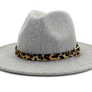 🤠👩‍🌾🕵️‍♀️Fedora Panama Hat LIGHT GREY